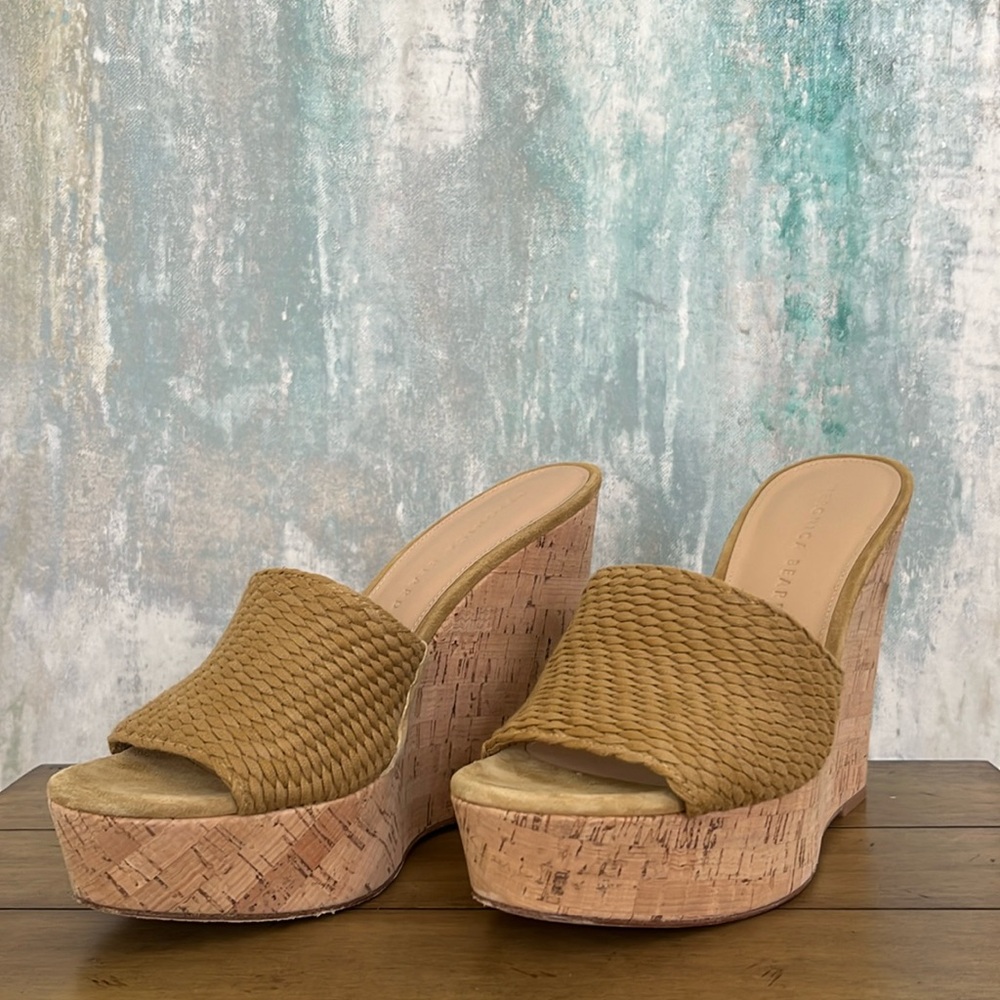 Veronica Beard Suede Platform Mule